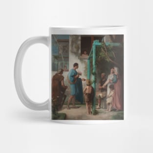 Sketch for the wedding hall of the town hall of the 7th arrondissement: The request. The wedding. Family by Emile Levy Mug